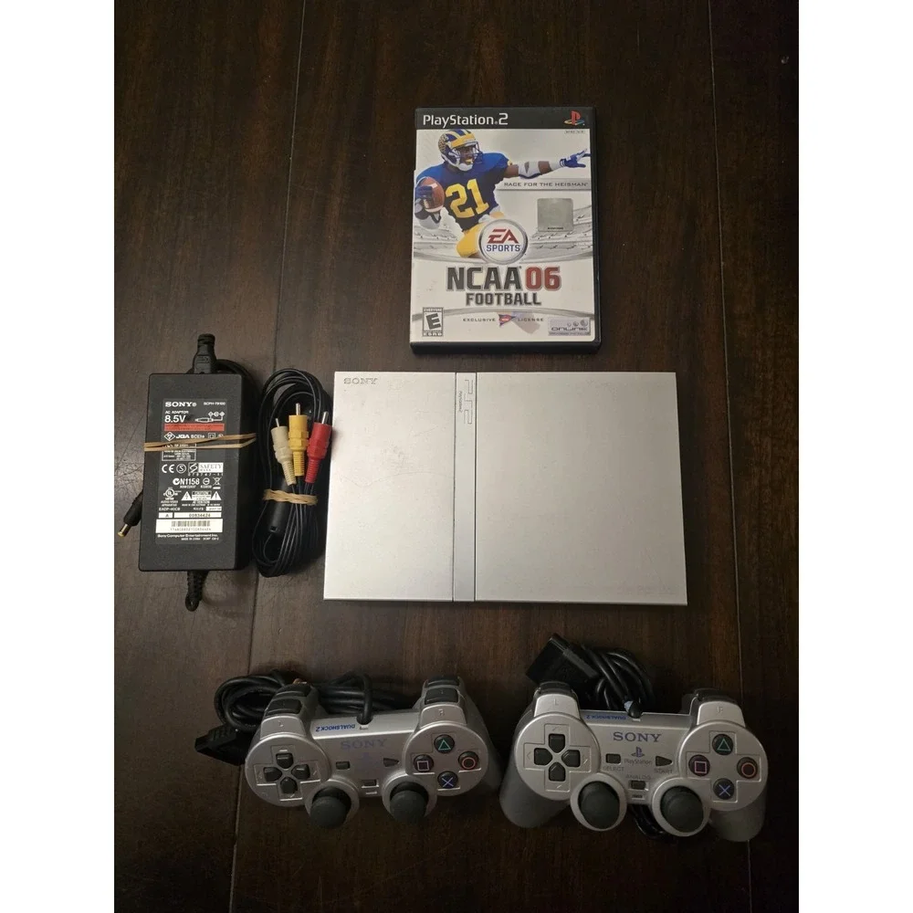 PS2 Satin Silver SCPH 70000 Console Charger Box Playstation 2 Slim [BOX]